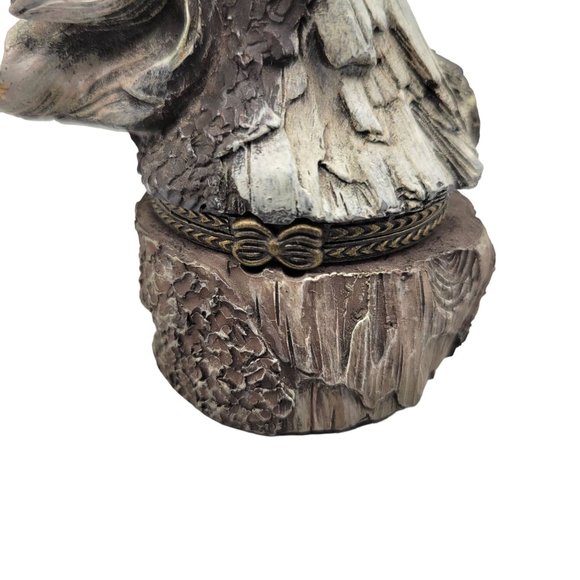 Horse Head Trinket Box Flowing Mane Porcelain Interior - Picture 7 of 8